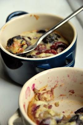 sweets for singles...clafoutis monoporzione