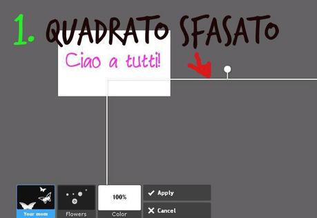  come usare photobucket quadrato bianco sfasato