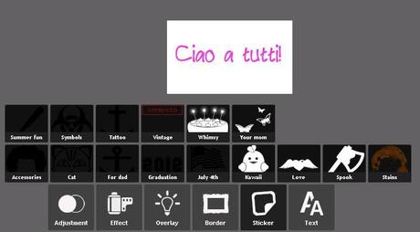 AGGIUNGERE DECORAZIONI PHOTOBUCKET