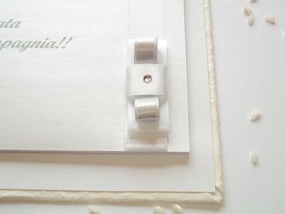 Guestbook per matrimonio..bianco ed argento, grigio perla