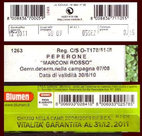 Verificare la scadenza dei semi. Durata della germinabilità Verificare la scadenza dei semi. Durata della germinabilità