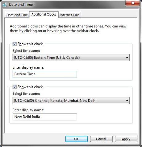 Modificare il tempo e le impostazioni di clock in Windows