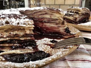 Torta di Crepes con BarbaMarmellata di More