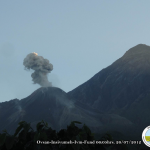 Santa Maria volcano, Guatemala earlier today
