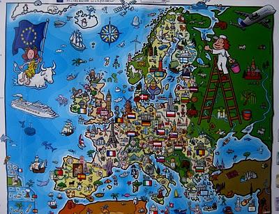 The map of Europe