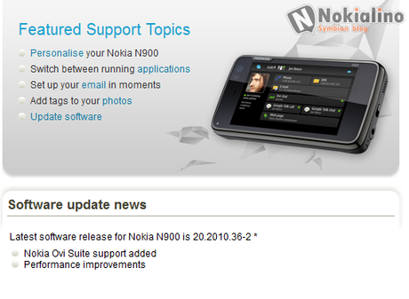 N900 Update: Firmware Nokia N900 aggiornato alla versione 20.2010.36-2