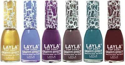 Layla: Nuovi Colori Top Coat Graffiti Effect!