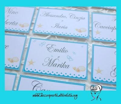 SEGNAPOSTO per MATRIMONIO