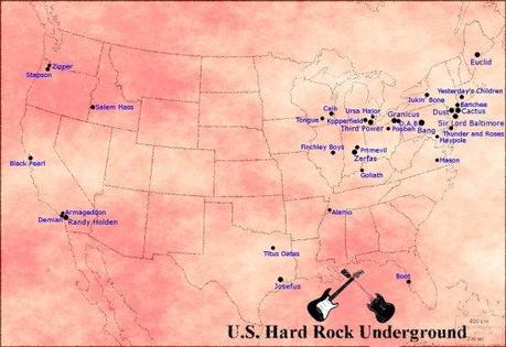U.S. Hard Rock Underground Map - The Lost Highway