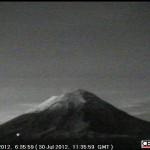 Popocatepetl webcam image, this morning - Mexico