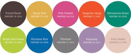 Pantone: I colori Fashion Autunno 2012