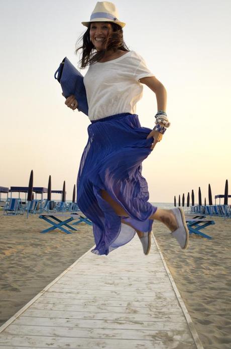 Smilingischic outfit navy style all shades of the sea salto All shades of the sea