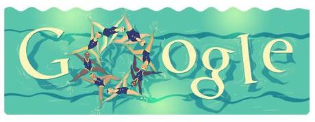 Google doodle - Londra 2012 Nuoto sincronizzato