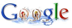 Londra 2012, Google dedica il doodle al Nuoto Sincronizzato