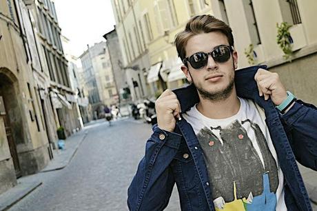 street style in Parma. street style in Parma.