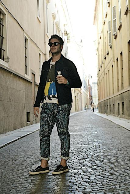 street style in Parma. street style in Parma.