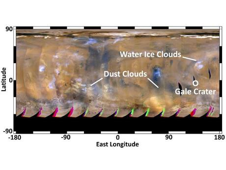 Curiosity, mappa del tempo sul cratere Gale