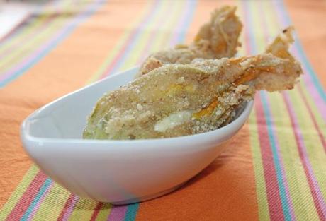 Fiori di zucca “poveri” al forno