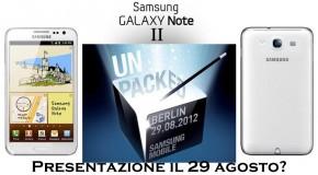 Samsung Galaxy Note 2 - Presentazione il 29 agosto?
