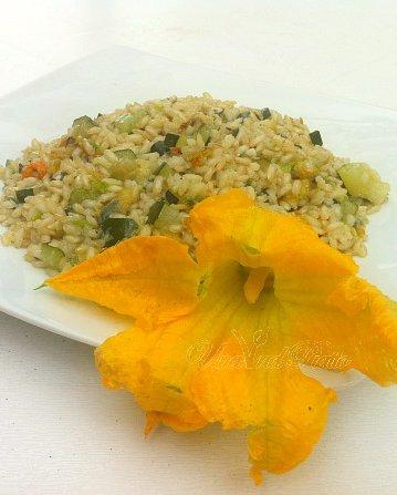 Ricetta Vegana – Risotto fiorito al pesto