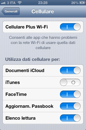 Apple introduce la funzione WiFi Plus Cellular su iOS 6