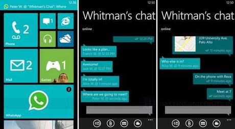 WhatsApp per Windows Phone 8 : Eccolo in anteprima !