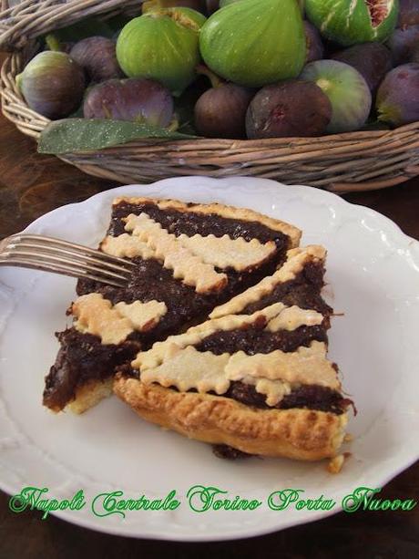 Crostata di fichi e cioccolato