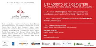 Ombre/Uomini - Mostra d'Arte Contemporanea - Etruria Eco Festival 2012 - Cerveteri