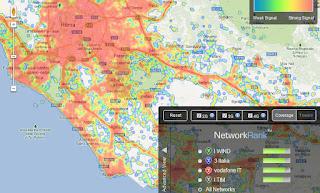 Open signal maps - copertura tre wind vodafone tim