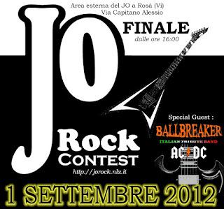 La finale del JO Rock Contest il 1 Settembre 2012