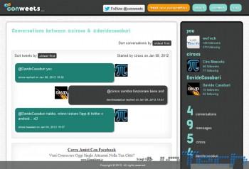 Conweets: web app per leggere comodamente le conversazioni di Twitter