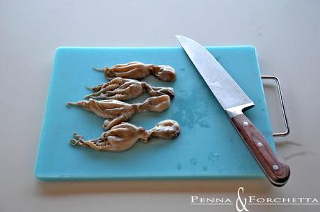 Pasta con i polipetti - Pasta with baby octopus