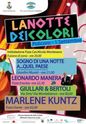 A Policoro al via la prima edizione de  “La Notte dei colori”