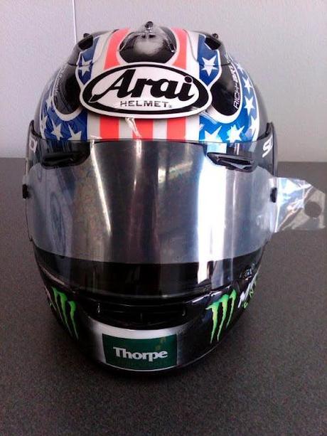 Arai RX-GP C.Crutchlow Indianapolis 2012 by Rich-Art Concepts