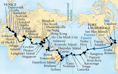 Dieci eventi esclusivi animeranno la lussuosa World Cruise 2013 a bordo di Seabourn Quest