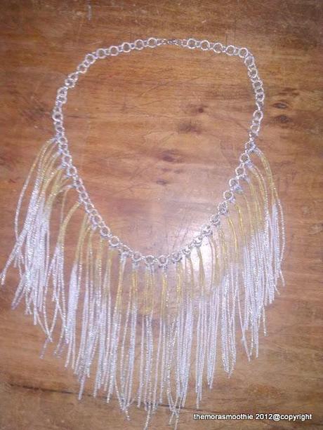 DIY fringe necklace