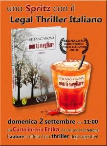 uno Spritz a Verona con il legal thriller italiano