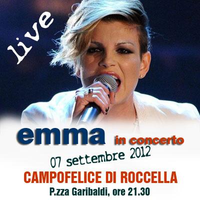 Campofelice di Roccella: Emma Marrone in concerto per Santa Rosalia, 7 settembre 