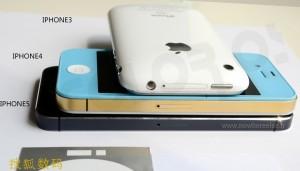 Foto nuova generazione iPhone e confronto con iPhone 4 e 3GS