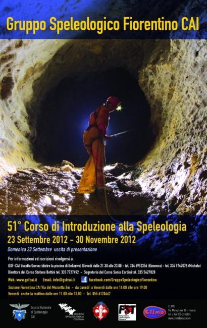 Corso di speleologia a Firenze a Settembre 2012