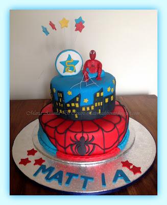 Ricomincio da dove ho lasciato....  Spiderman cake