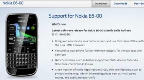 Nokia Belle Refresh : Download per Nokia E6 – Ecco tutte le novità del nuovo firmware!