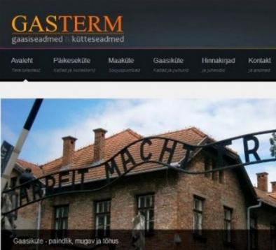 Pubblicità del gas con l’immagine di Auschwitz!