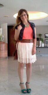 Pizzi, merletti, fluo e pois #outfit Pizzi, merletti, fluo e pois #outfit