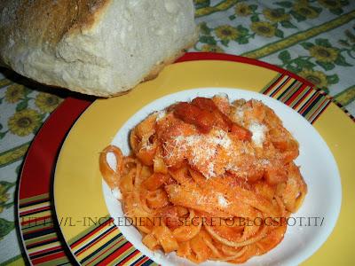 Fettuccine all' amatriciana