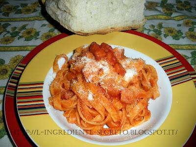 Fettuccine all' amatriciana