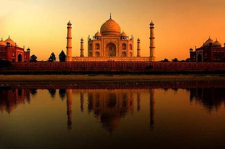 Tramonto taj Mahal