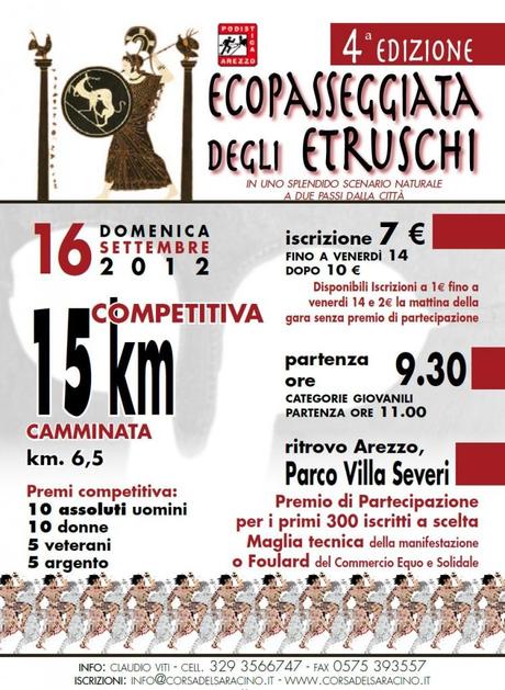 16 Settembre 2012: ad Arezzo si corre la 4^ Ecopasseggiata degli Etruschi. 1733503498.jpg