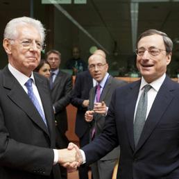 Draghi monti La Vaselina del Prof. Monti: come indebitare gli italiani con i loro stessi soldi