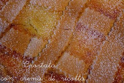 Crostata con crema di ricotta